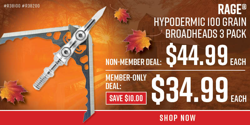 Rage Hypodermic Broadheads - MF